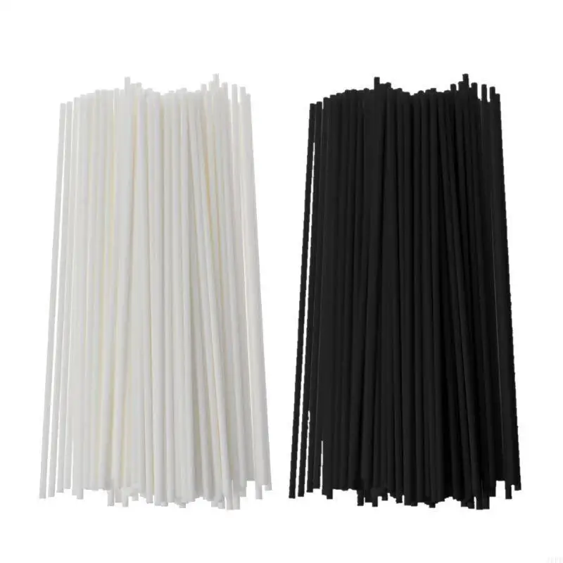 J6PE 100pcs 3mm Rattan Sticks para banheiros casa Difusor fragrâncias