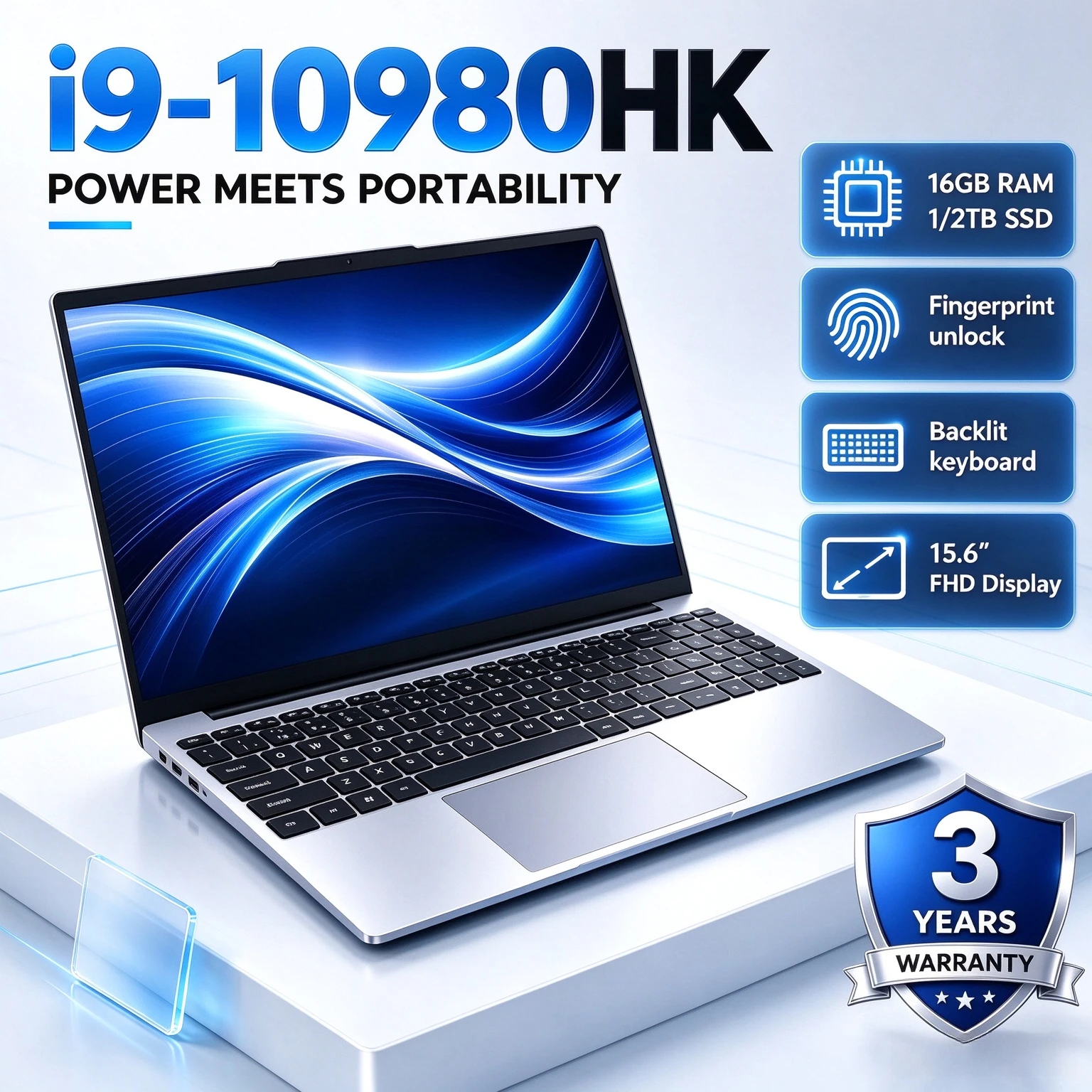 Intel New Intel Core i9-10980HK 15.6 Inch Laptop 16GB/32GB RAM M.2 1TB 2TB SSD Ultrabook Computer Fingerprint Unlock WIFI Fast - Aliexpress Deal