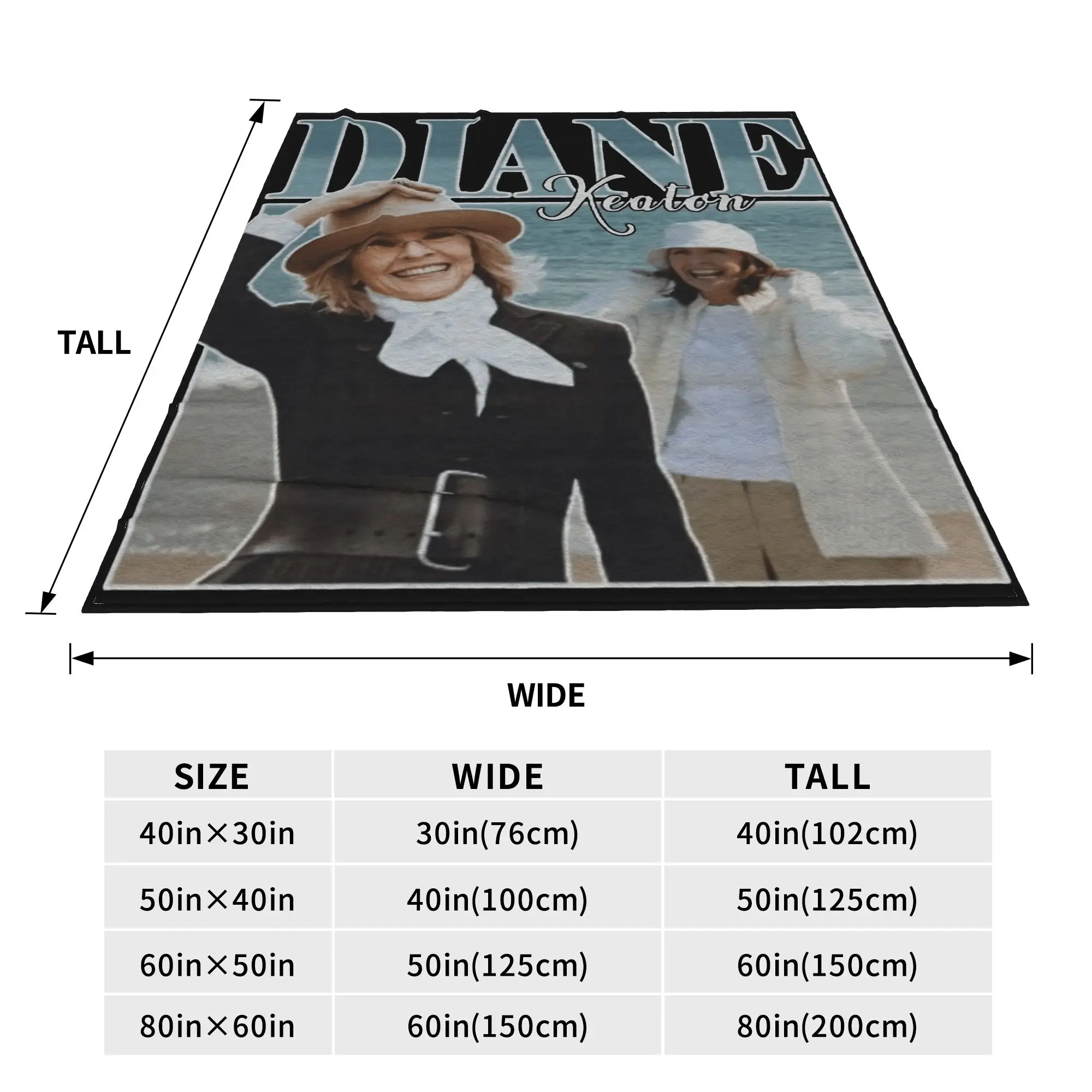 ديان كيتون بطانية دافئة ناعمة الفتيات الفتيان أفخم رمي بطانية مضحك الأريكة كرسي الفانيلا المفرش أريكة غطاء سرير