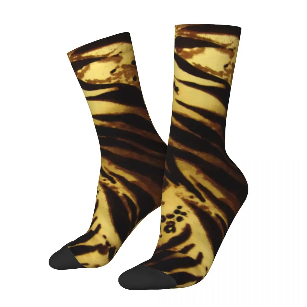 Cheetah Brown Stockings Animal Print Design Leisure Socks Winter Anti Sweat Socks Unisex Running Comfortable Socks