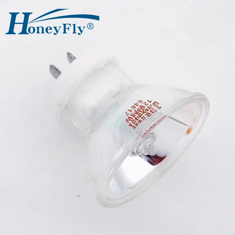 HoneyFly Dental Curing Halogen Lamp JCR/M 12V 75W G5.3-4.8 Sliver Reflector for 64617 Darby Dentsply Efos Demetron Proden System