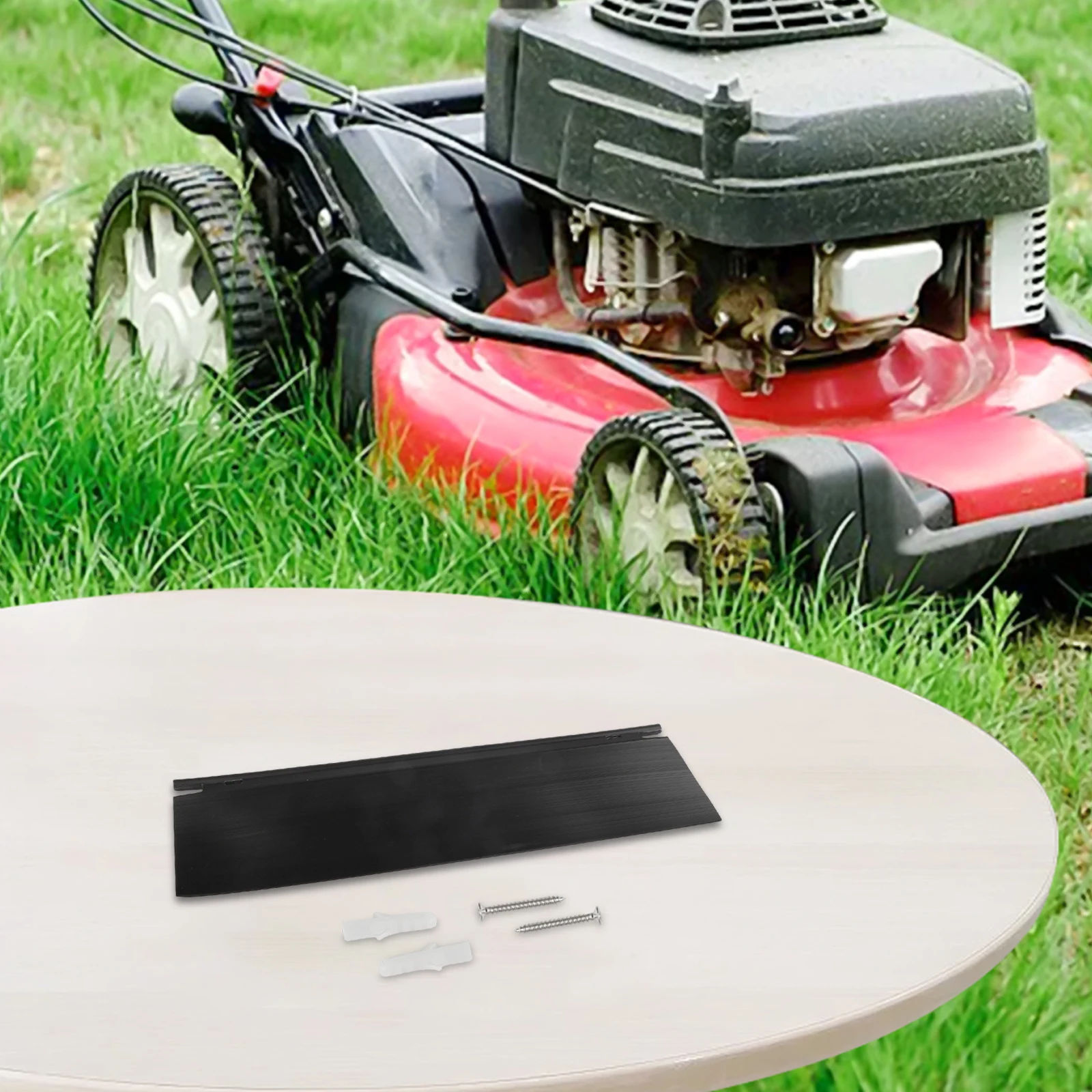 Black Lawnmower Trailing Shield Lawn Mower Accessories Easy Installation Maintenance Accessory Quick Replacement