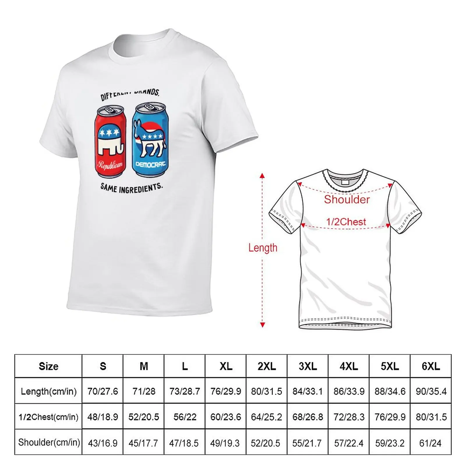 Different Brands. Same Ingredients. T-Shirt Sporty Breathable Short Sleeve T-Shirt