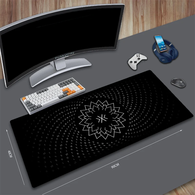 

Black And White Minimalism Mouse Pads Gaming Mousepad Gamer Mouse Mat Keyboard Mats Desk Pad Mousepads XXL 90x40cm For Computer