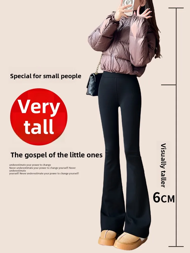 Spodnie Bell Bot plus size damskie zimowe ocieplane spodnie do jogi, legginsy, ciepłe, codzienne długie spodnie