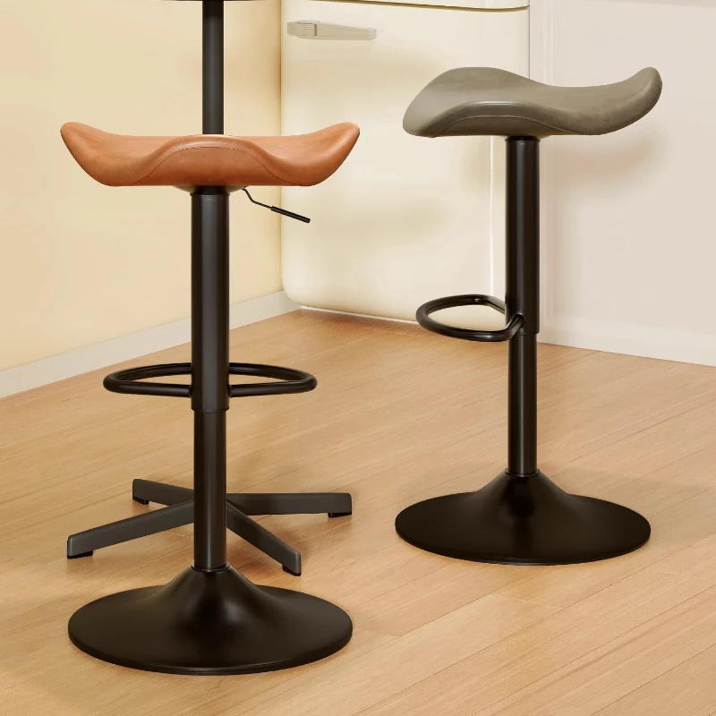 

Barber Party Bar Stools Nordic Designer Luxury Swivel Sturdy Adjustable Ar Stools Relaxing Ergonomic Metal Cadeira Furniture