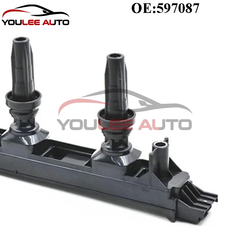 New 597087 9656695780 5970A6 Engine Ignition Coil For CITROEN C4 C5 C8 PEUGEOT JUMPY EXPERT Van 307 407 408 807 Auto Parts