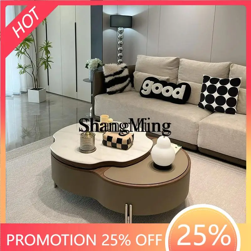 

FG good-looking cream style heterosexual coffee table living room home modern simple light luxury high-end small apartment