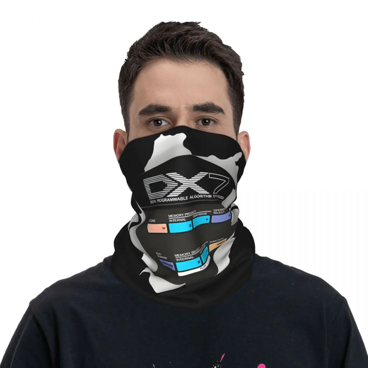 Opmerkelijke Motorcross Bandana Nek Cover Gedrukt Synthesizer Wrap Sjaal Bivakmuts Wandelen Unisex Volwassen Wasbaar