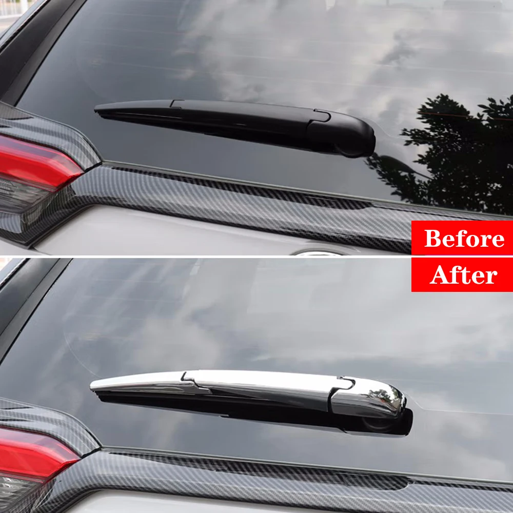 For Toyota WISH 2010 2011 2012 ABS Chrome Car Rear Window Windshield Wiper Arm Blade Cover Trim Molding Sticker Styling