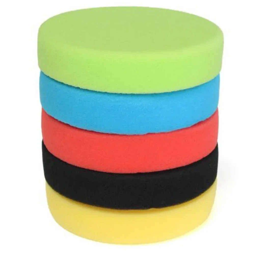5pcs Buffing Sponge Polishing Pad Hand Tool Kit For Car Polisher Compound Polishing Car Beauty Polishing Tool Set 3/4/6 Inch
