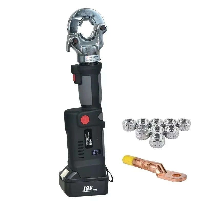 ES-300 18V Lithium Ion Battery Hydraulic Crimping Tool 16-300mm Copper Aluminum Cable Terminal Clamp Portable Rechargeable