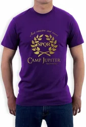 CAMP HALF-BLOOD Branches T-Shirt CAMP JUPITER SPQR Purple Sci-Fi Percy Jackson