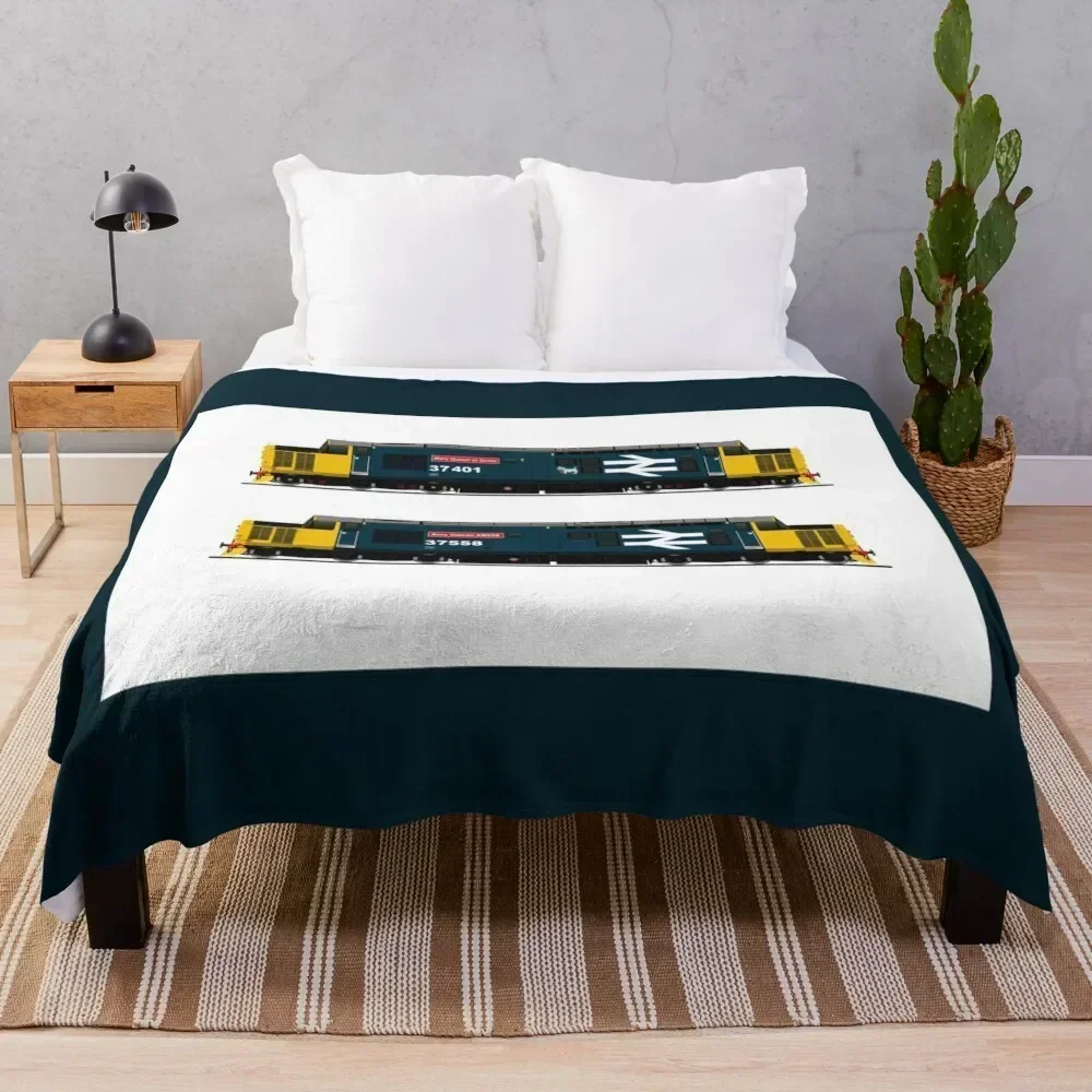 

class 37 locomotives Throw Blanket Men's Soft Warm Throw Blanket for Couch