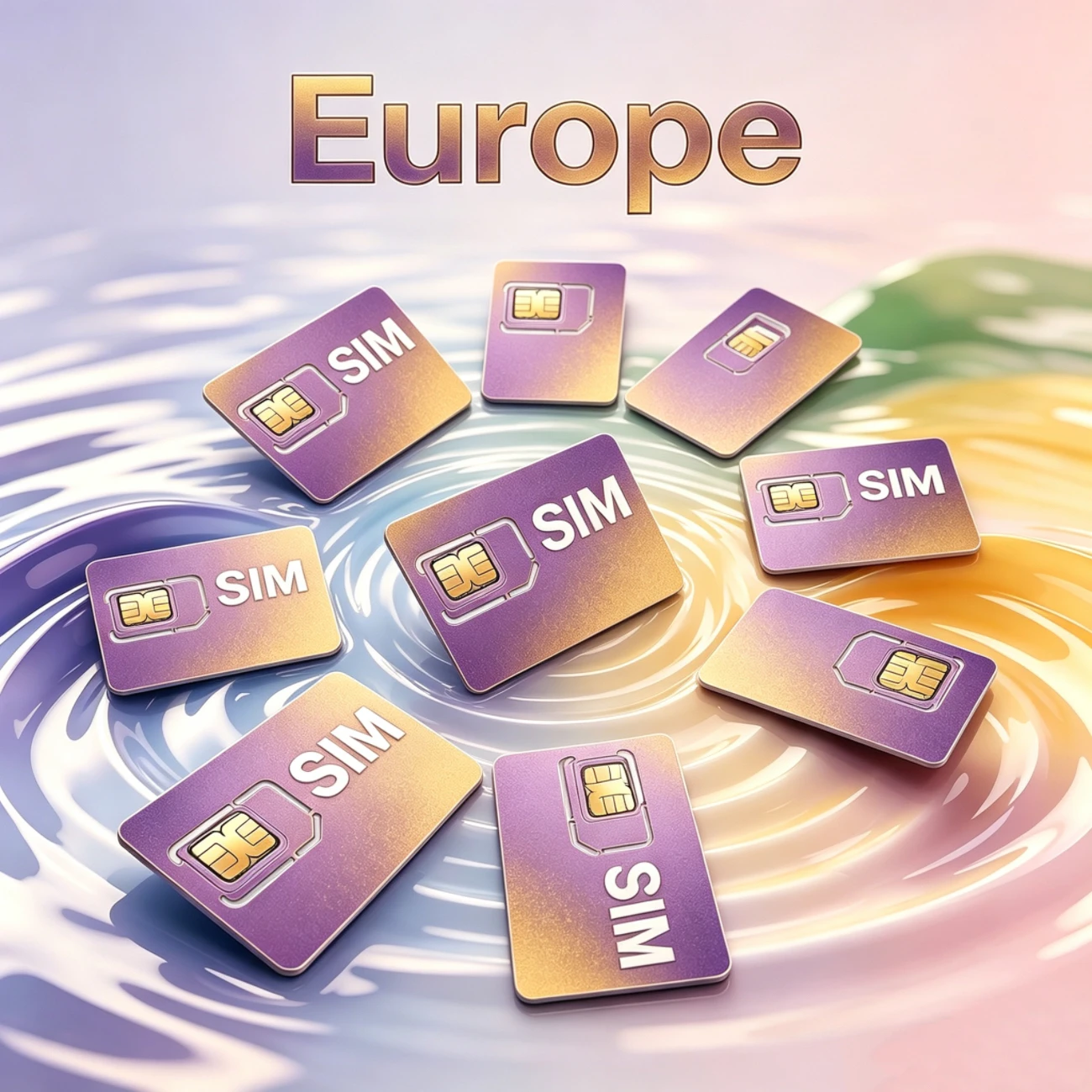 4G GPS Tracker SIM Card, Europe Roaming 360MB Data, 365-Day Service for IOT/M2M Pet Collar Devices