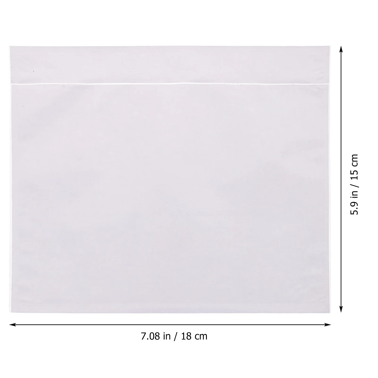 100개 셀프 접착 투명 포장 리스트 봉투, 송장 배송 라벨 물류 문서 보호용