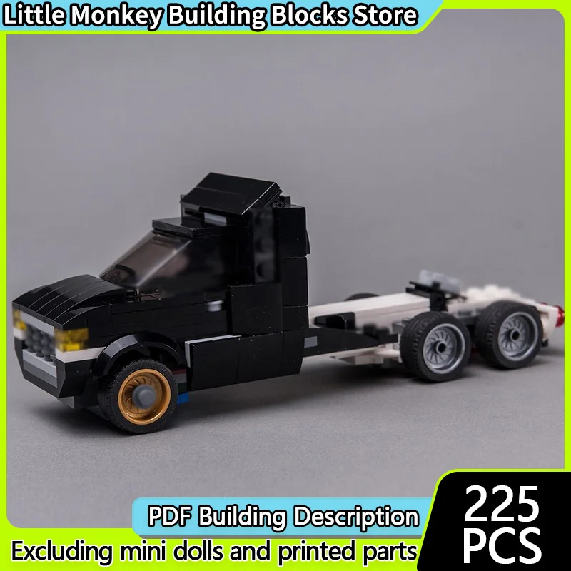 

Конструктор City Car Model MOC: Классический Американский Тяжелый Грузовик, Модульная Технология, Подарки для Детей на Праздники, Набор для Сборки Игрушек