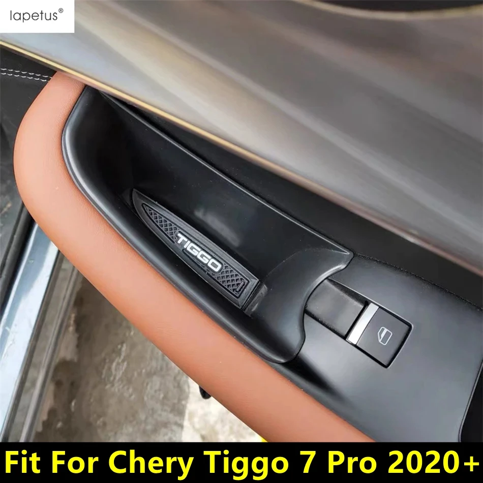 

Car Front Door Storage Box Armrest Container Phone Pallet Holder Tray Accessories Interior Fit For Chery Tiggo 7 Pro 2020 - 2023