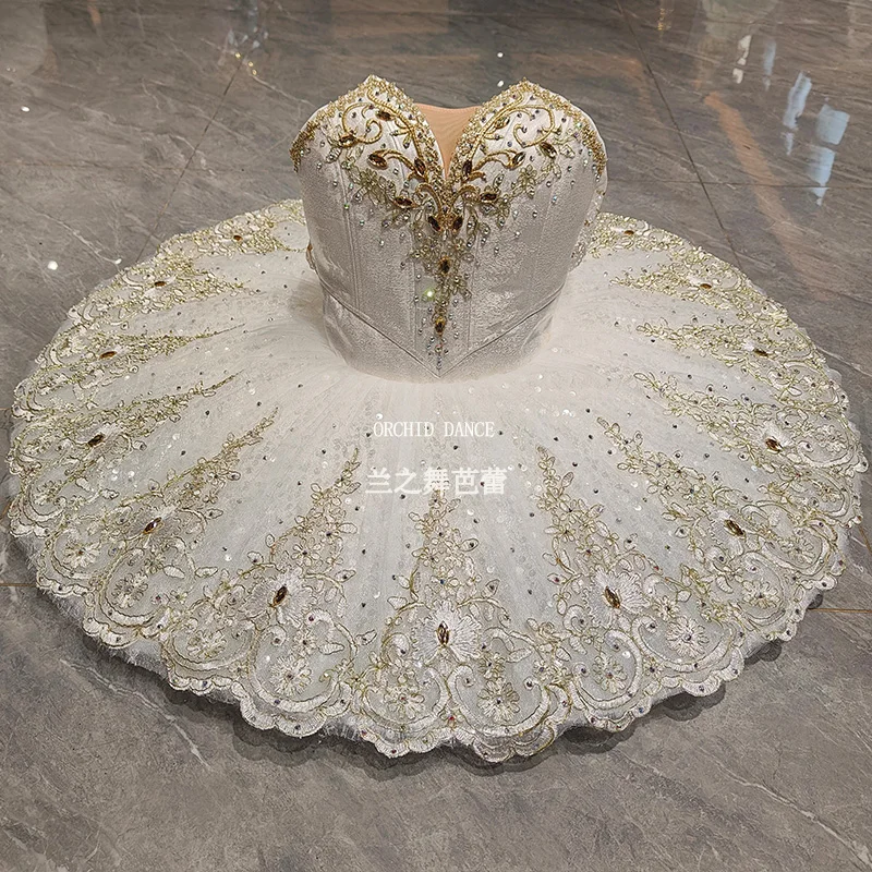 BT250647 Disfraces de tutú de ballet color personalizado profesional tamaño personalizado niños niñas mujeres adultos crema