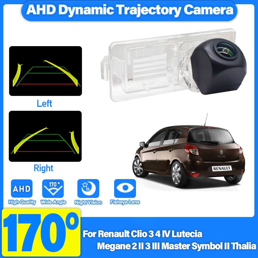 Caméra sans fil pour Renault Clio 3 4 IV Lutecia Megane 2 II 3 III Master Symbol II Thalia, caméra de recul HD vision nocturne