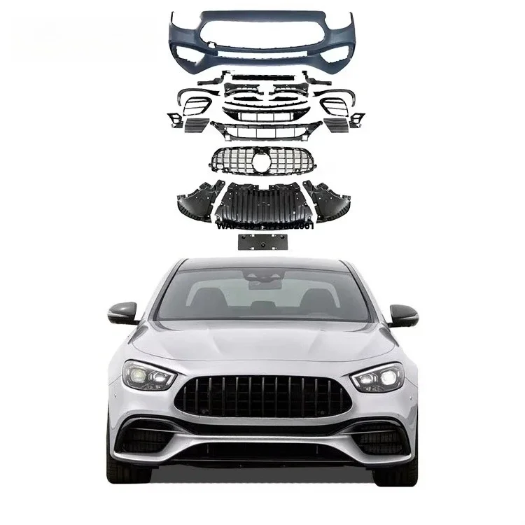 

for E-class W213 Bodykit Full Set Upgrade E63S Facelift E-Class E350 E300 E260 Car Bumpers Grill Rear Diffuser