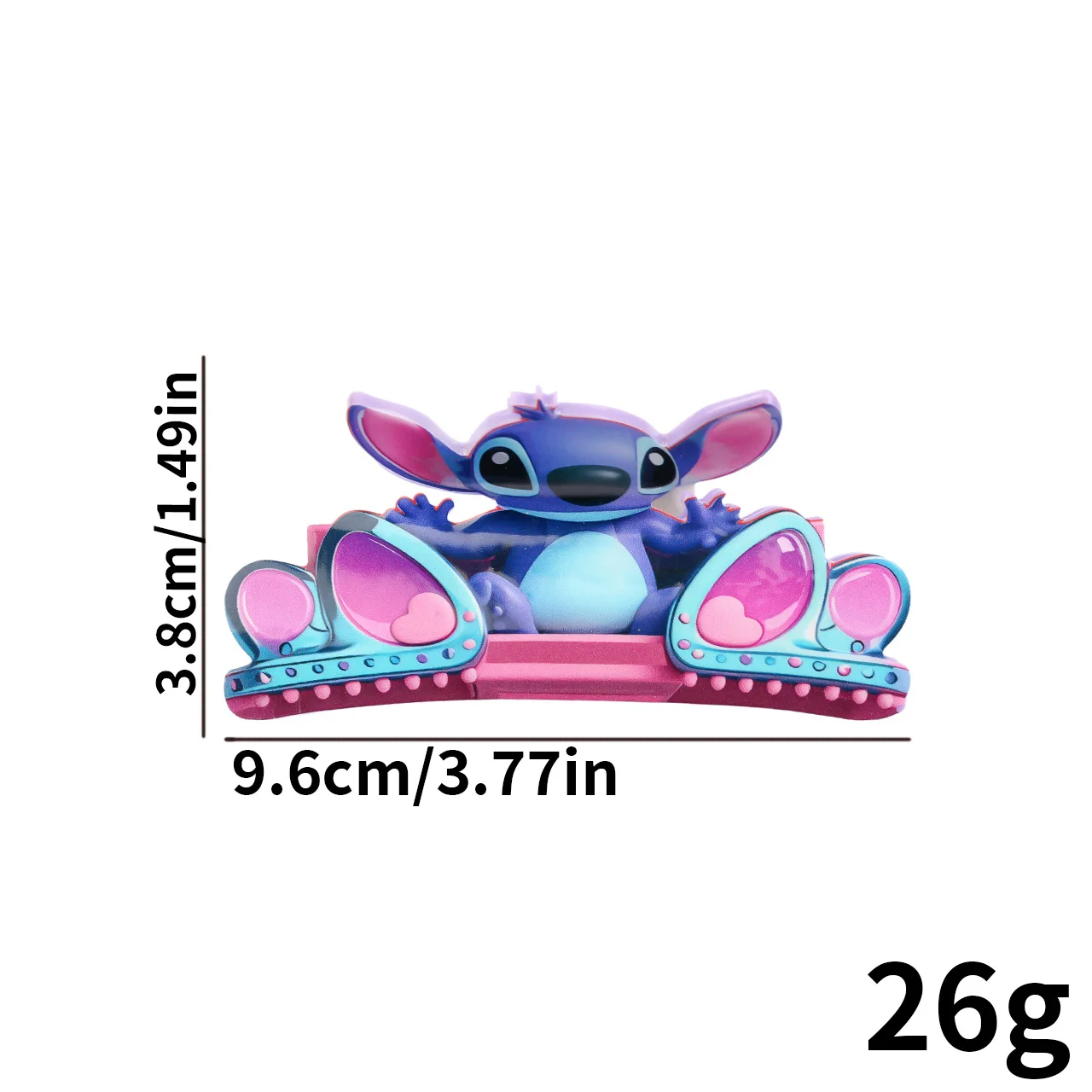 Когти для волос Disney Stitch 3D, забавные аксессуары для волос с героями мультфильмов, милые заколки для волос для девочек