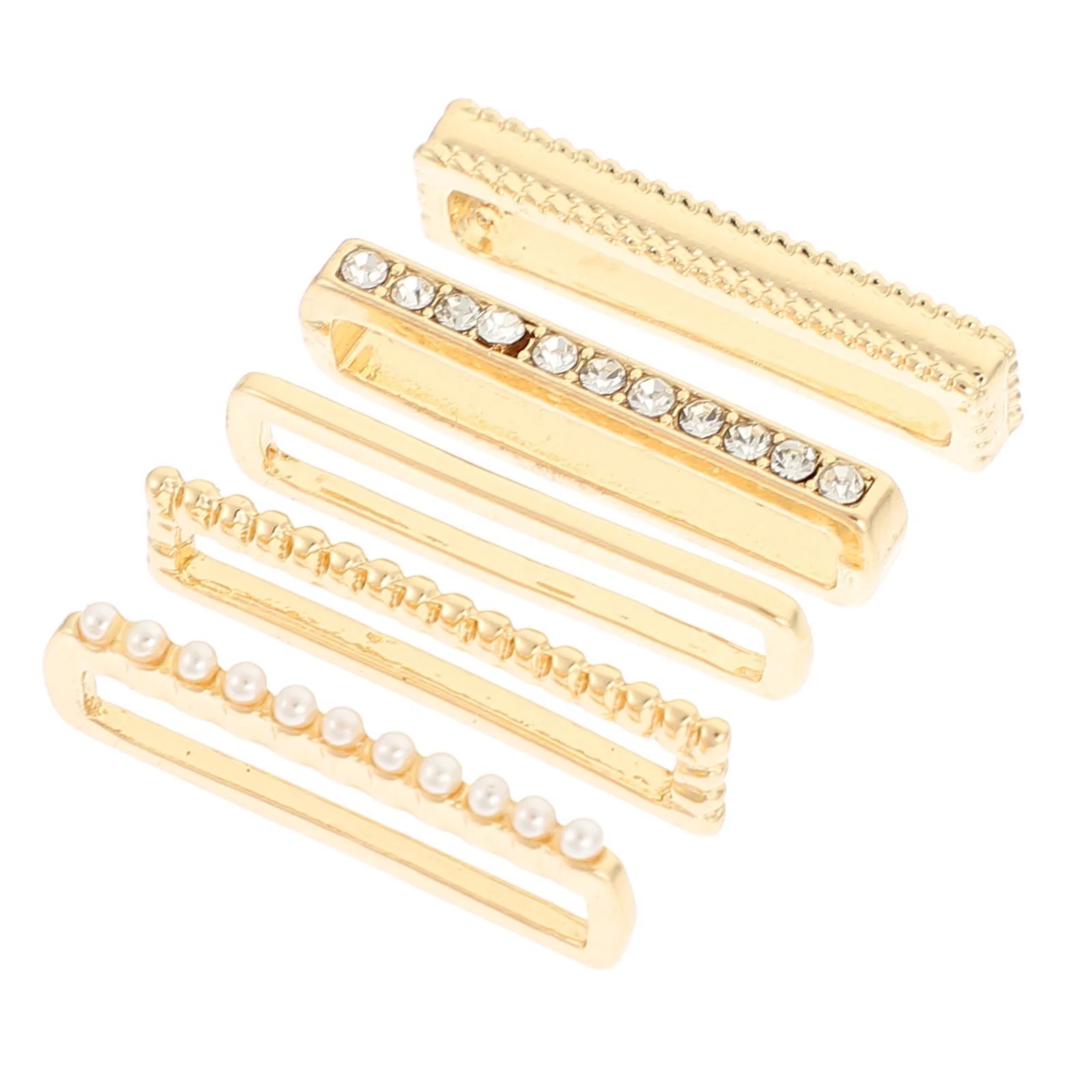 

1 Set Of Silicone Watch Band Decorative Rings Metal Watchband Charms For Smartwatch Strap Lightweight Watch Accessories Decor