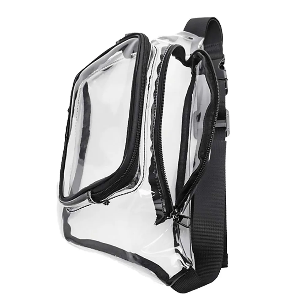 

Transparent Waist Bag Multi-Function Waterproof Clear Chest Bag Adjustable Strap Fitness Pouch