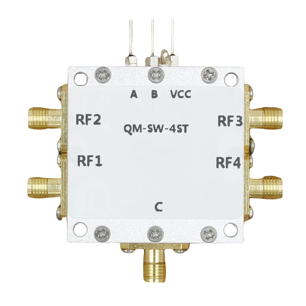 Interruptor SP4T de 0,1-6 GHz, interruptor RF unipolar de 1 a 4 RF, todos los cuatro interruptores electrónicos de microondas para microondas
