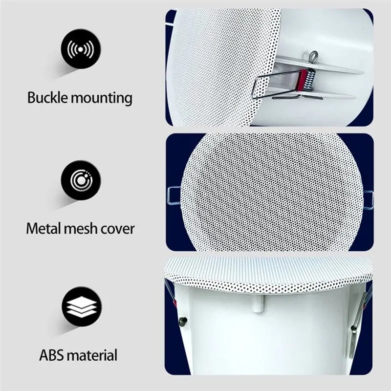 B68C Home Background Music System 3 Inch Wall Ceiling Speakers 8 Ohm Impedance Embedded Passive Design