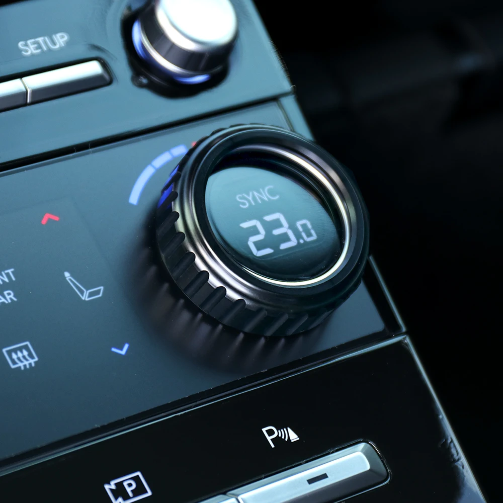 For Hyundai Kona SX2/For Hyundai Santa Fe MX5 Aluminum Central Console Audio Volume Control Knob Ring Cover Car Accessory