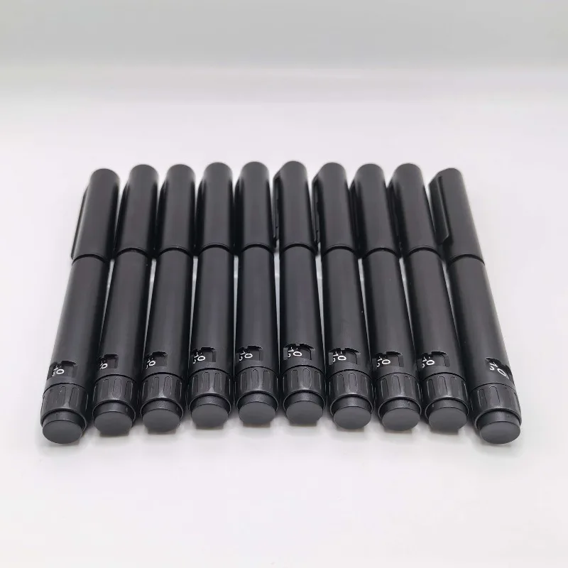 10PCS Disposable Sterile Injection Pens  Rotary and Push Type with Adjustable Growth Hormone Dosage