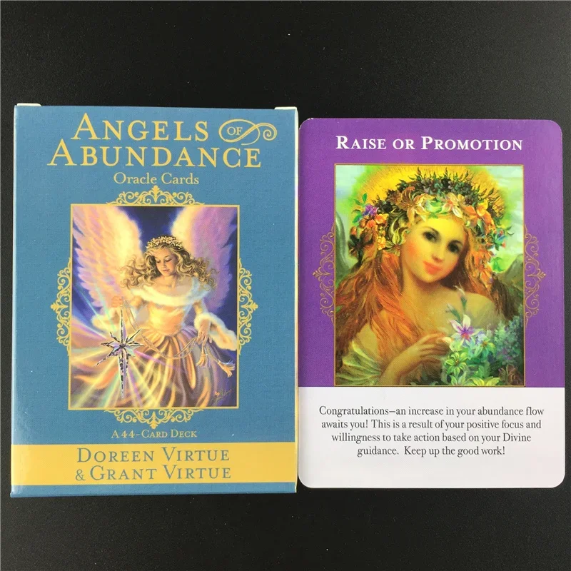 Angels Of Abundance Oracle Cards  Tarot Card With English Guidebook Friend Family Party Toys Board Game Card