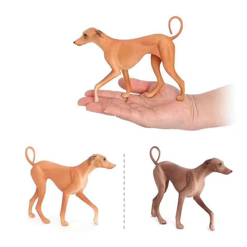 Simulated Azawak dog model pet puppy desktop dog ornament home decoration