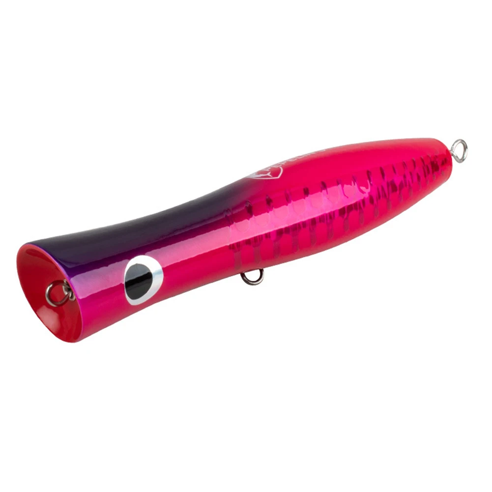 219mm Wooden Sea Fishing Popper for Trolling Applications - Streamlined Design with Enhanced Buoyancy and Stability
