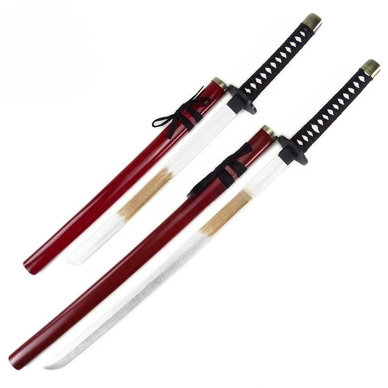 100 cm/33.37in Samurai Zwaard Tohken Ranbu Houten Model Props Met Schede Katana Game Randapparatuur Cosplay Display Gift Collectible