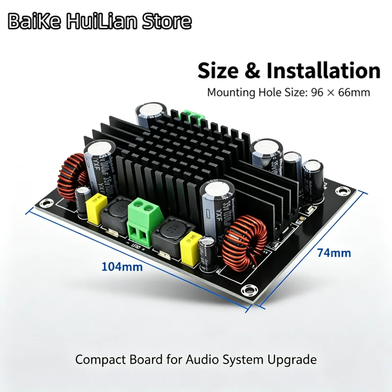 1pcs/lot TPA3116D2 DC12‑24V 150W Mono Digital Amplifier Board Switchable Full Range Subwoofer Audio Power Amp Module