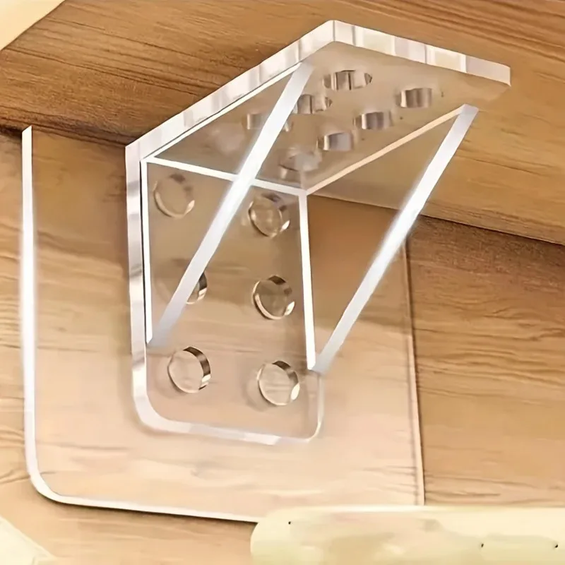 4/8pcs Shelf Support Pegs, Self Adhesive Clips For Cabinet Book Shelves Closet Brackets Clapboard Layer Closet Cabinet Helper