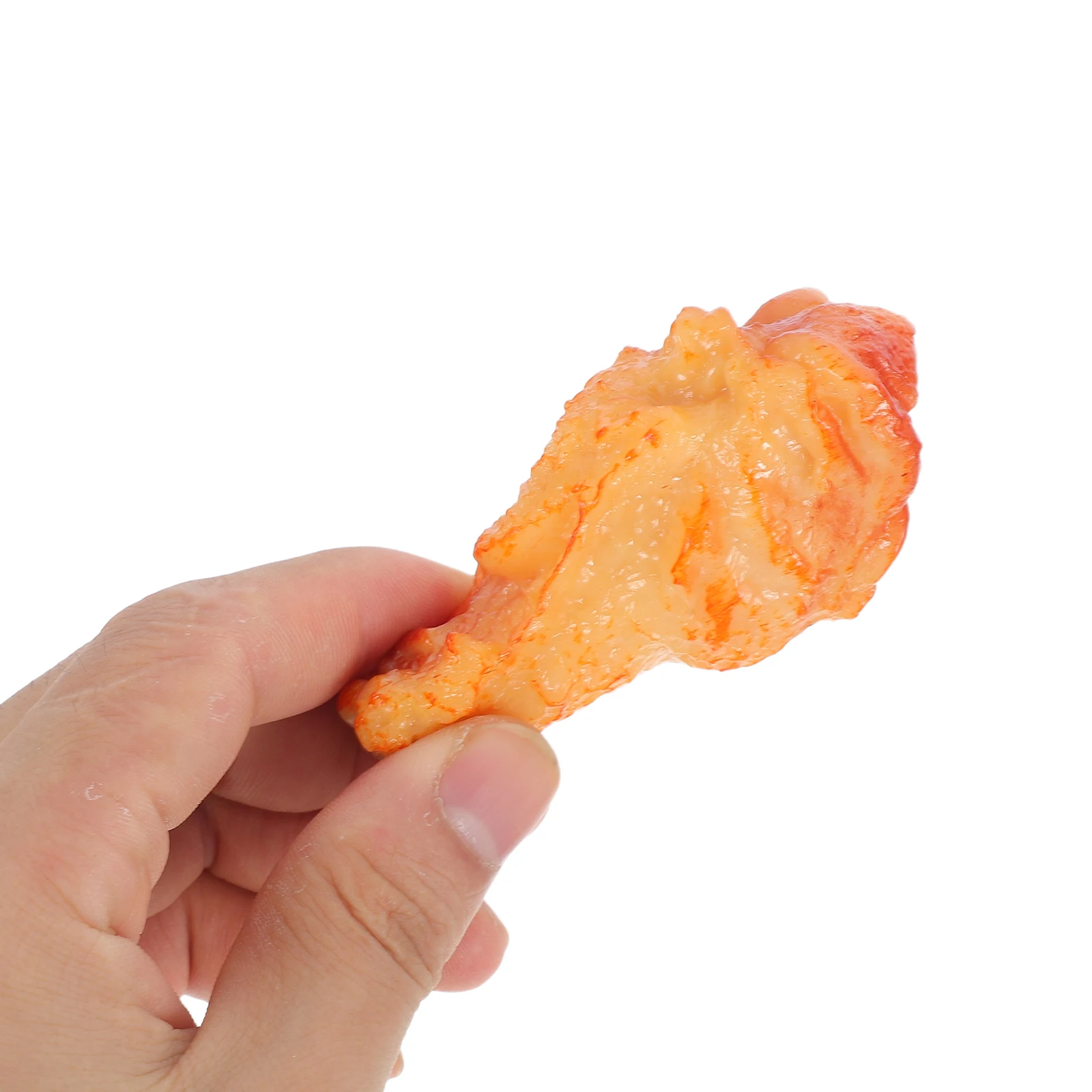 

3Pcs Lifelike Chicken Leg Wing Models Fake Fried Drumstick for Restaurant Decoration Window Display Food Photography Prop Use