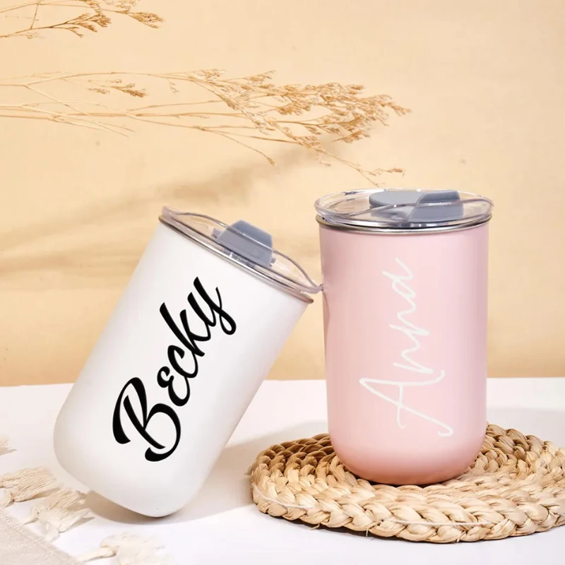 

Stainless Steel Coffee Cup with Lid Insulated Travel Coffee Mug Personalized Coffee Cup Bridesmaid Gift Bachelorette Party Gifts