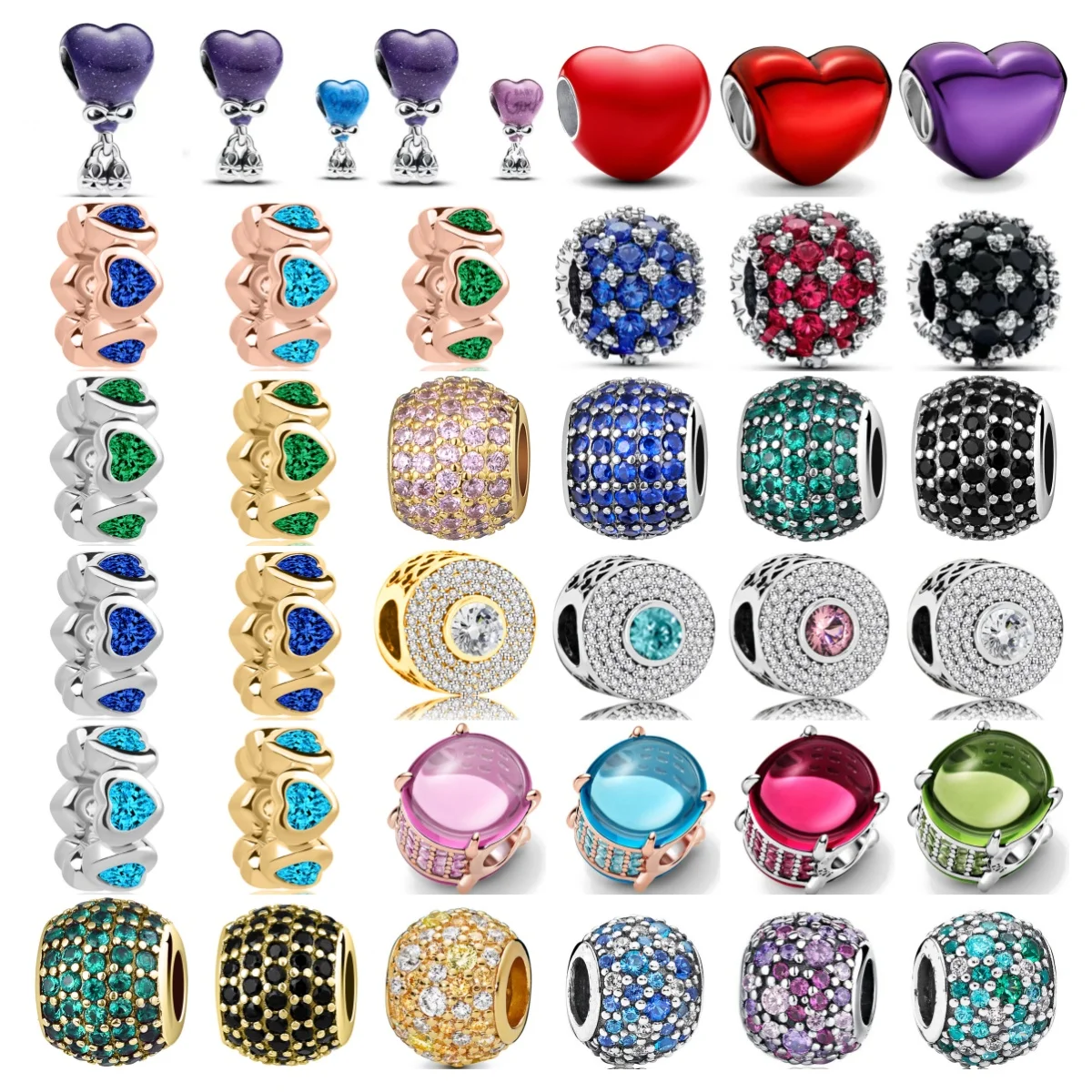 

2024 hot Sale S925 Plated Silver Color change Love balloon Pendant Charm Bead Fit Original Pand Bracelet Women DIY Jewelry