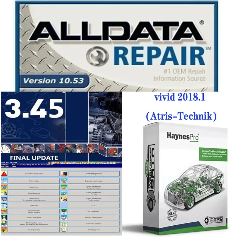 

2025 Hot Alldata Repair Software 10.53 All Data Automotive Tech Latest Offline Software Autodata 3.45 Automotive vivid 2018.1