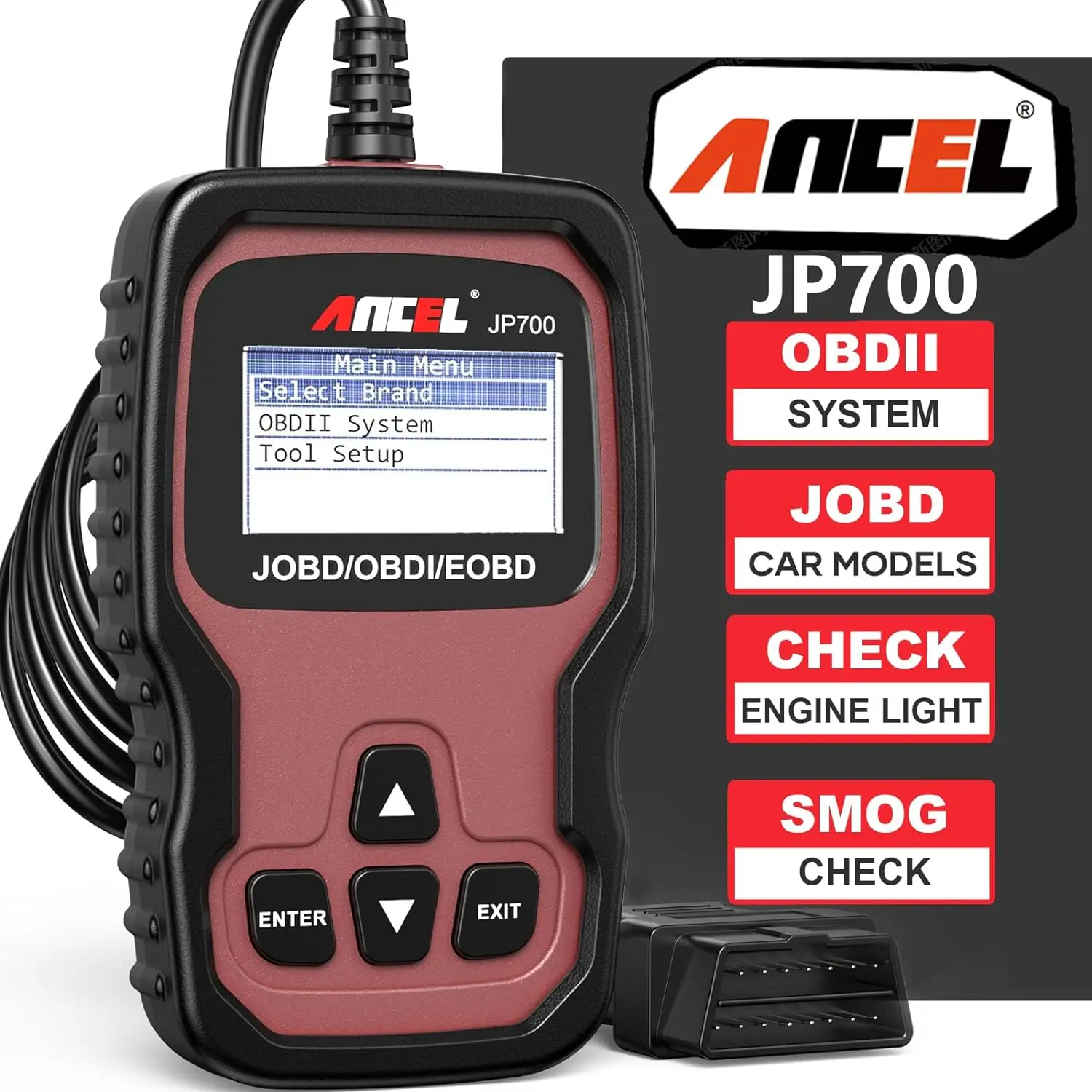 ANCEL JP700 JOBD OBD2 Car Scanner for Toyota Nissan Honda Check Engine Light Automotive Code Reader OBDII Diagnostic Scan Tool