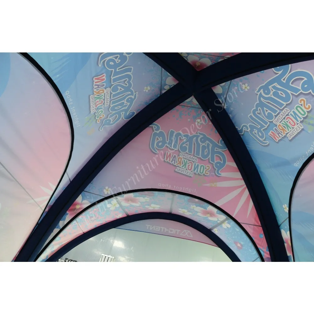 3x3m Outdoor Airtight Portable Event Advertising Inflatable Spider Tent Air Arch Dome Tent for Exhibition Trade Show