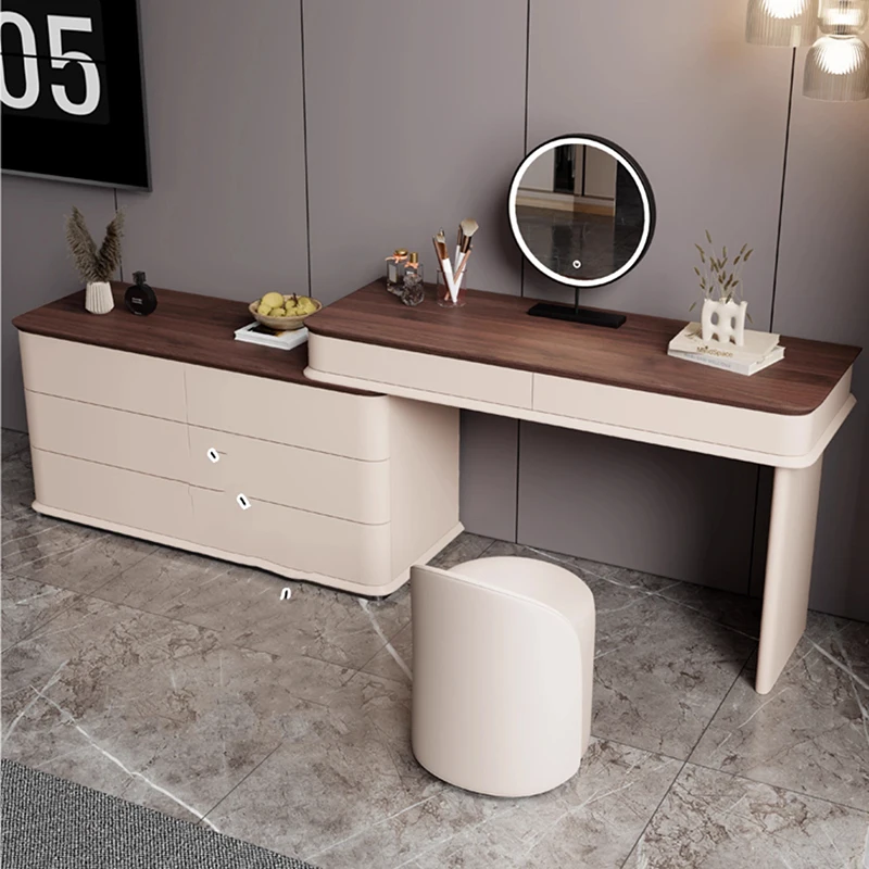 Vanity Modern Mobile Drawers Bedroom Storage Desk Dressing Make Up Table Organizer Chair Coiffeuse De Chambre Bedrooms Furniture