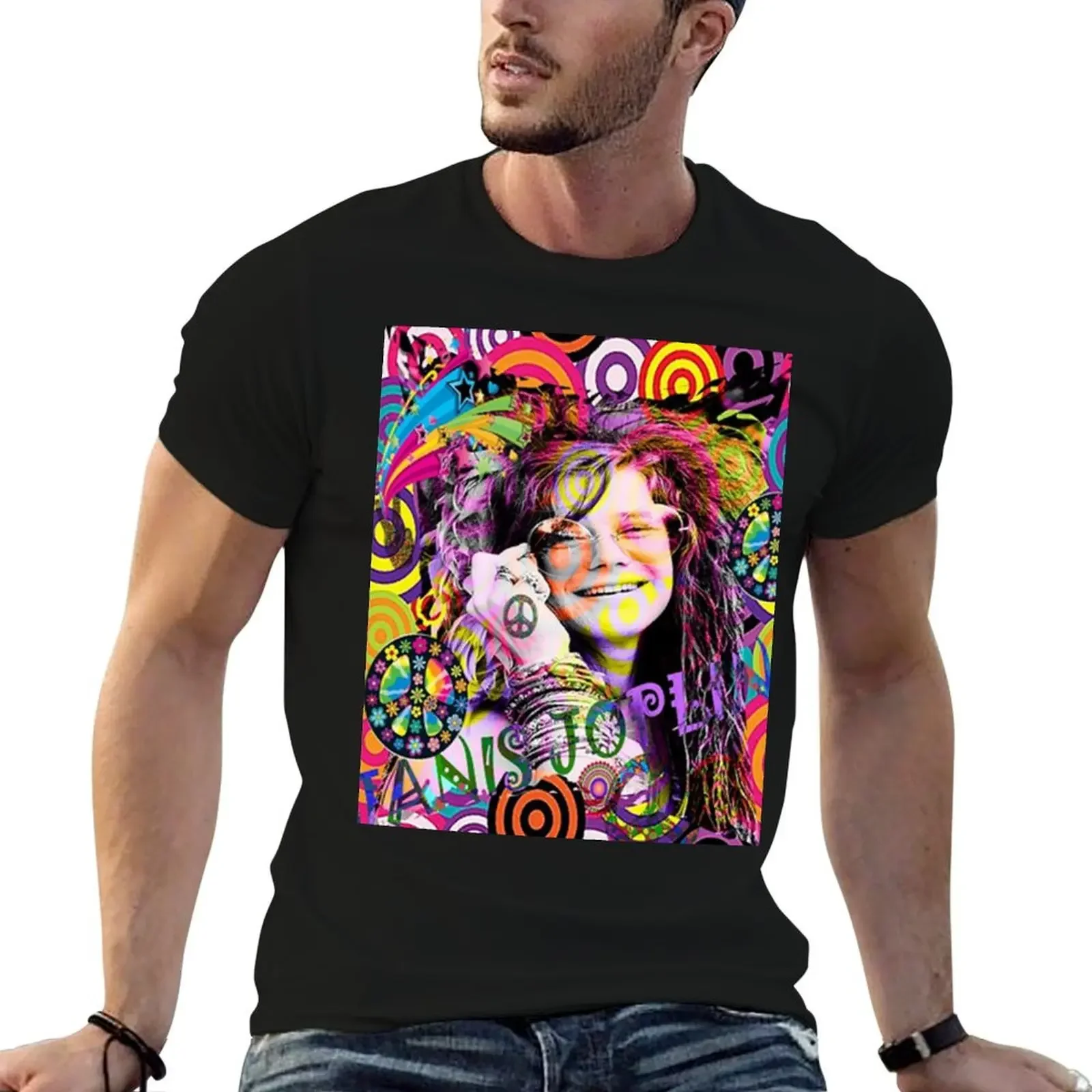 

One Night With Janis Joplin T-Shirt for a boy croswit shirt man sports fans graphic shirts heavy weight t shirts for men