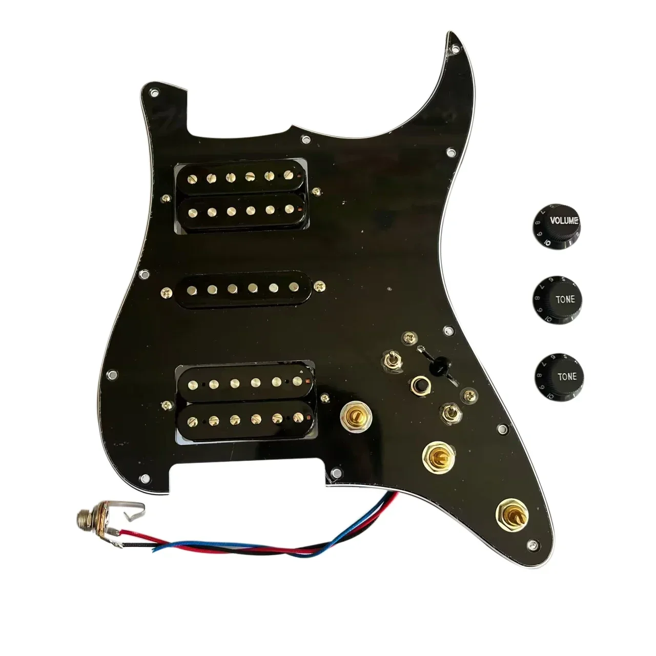 HSH Prewired Guitar Pickguard Alnico 5 Humbucker Pickups 7 Way Toggle Cut CTS Pots Multi Switch Professional Accessories