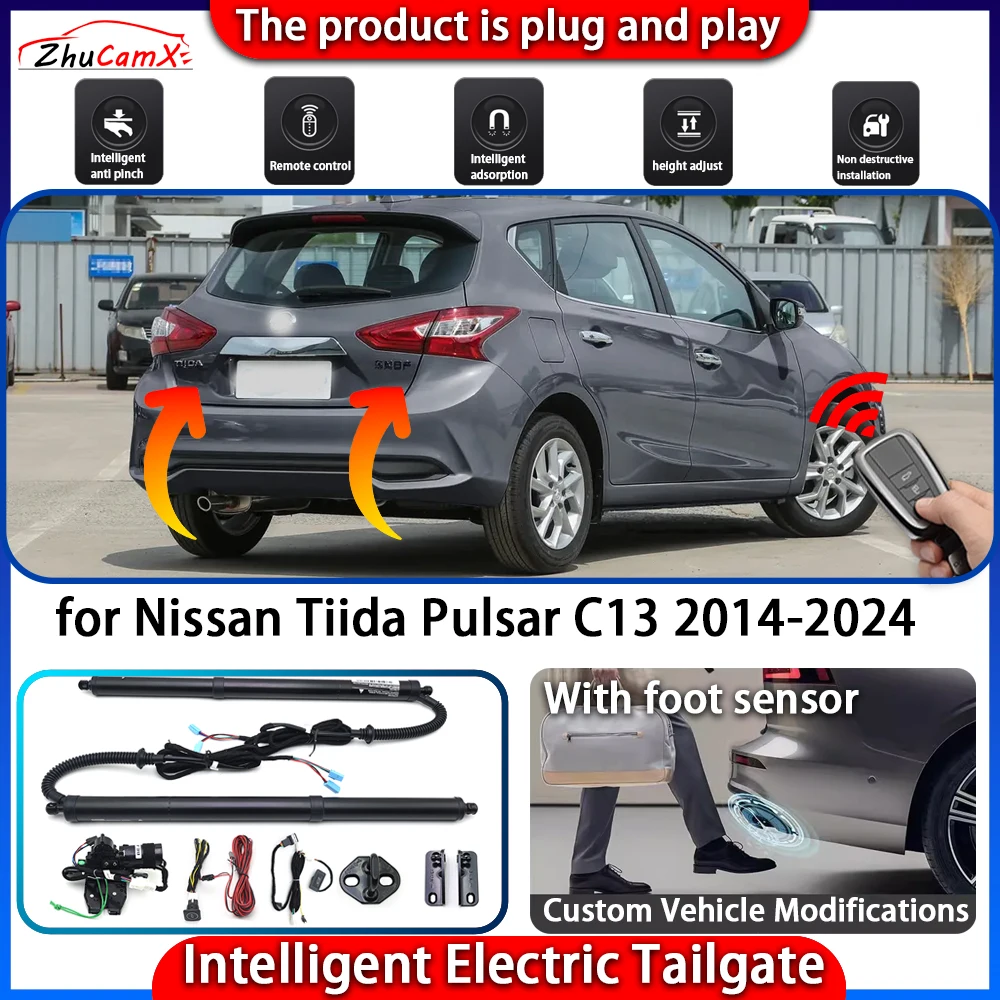 

ZhuCamX Smart Powered Tailgate System for Nissan Tiida Pulsar C13 2014-2024 Automatic Intelligent Trunk Lift Control Kit