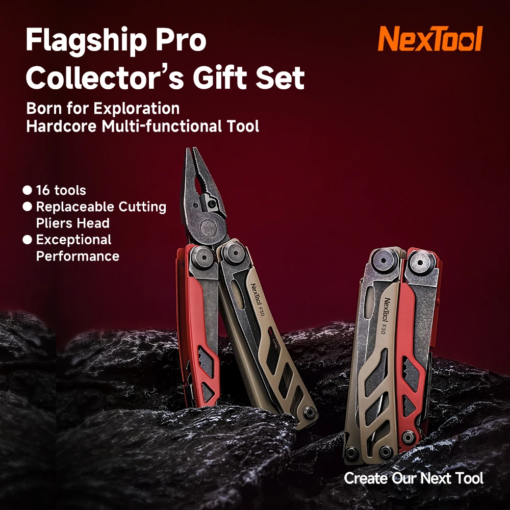 NexTool 16 In 1 Flagship Pro F30 Multitool Folding Pliers Scissors Saw Outdoor Camping Survival EDC Equipment Hand Tools