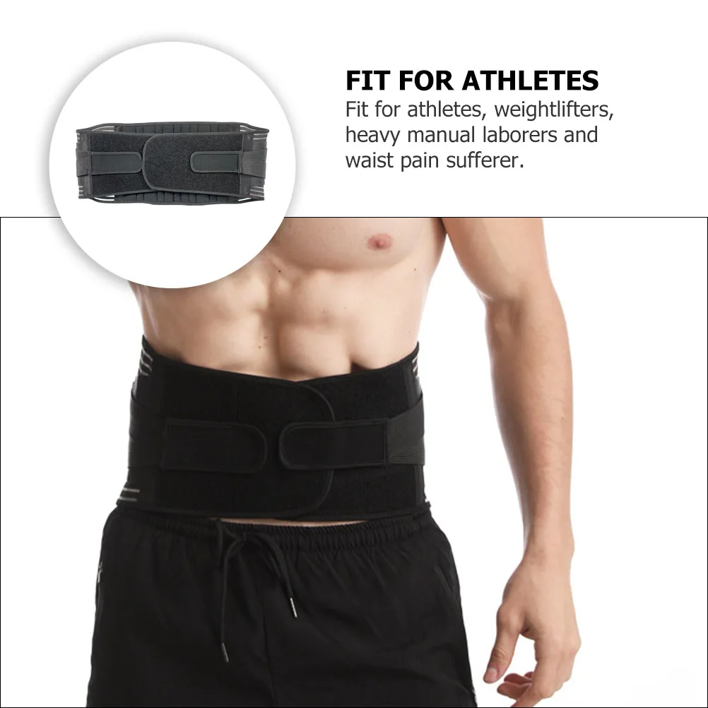 

Sports Fitness Waist Support Belt Adjustable Lumbar Brace for Weightlifting Pain Relief Gym Running Tennis Golf